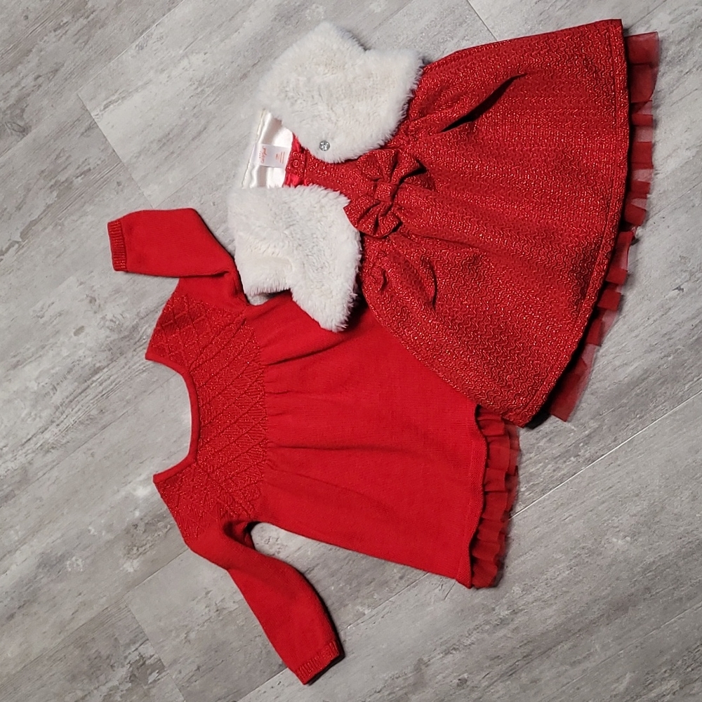 Baby Girl 12M Holiday Dress Set